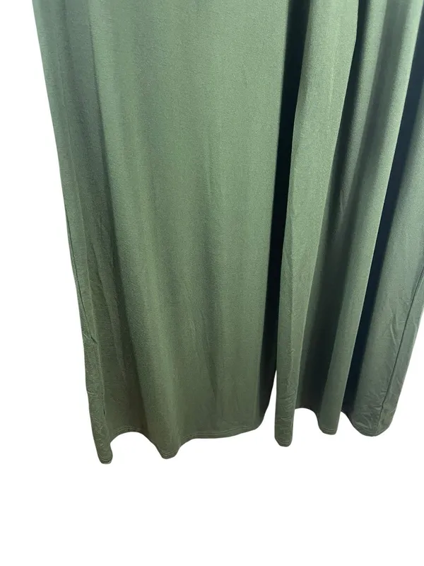 BTFBM Olive Green Jumpsuit Sleeveless Flowy M Minimalist Lounge Pocket NWT - Image 7