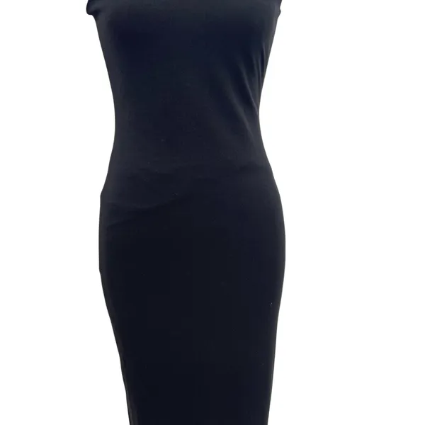 Nookie Long Gown Maxi Dress Bodycon‎ Halter Neck Cut Out Tie Black Size Small - Image 6