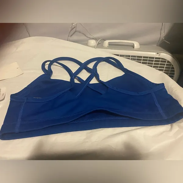 Women's Blue Sports Bra - Image 3