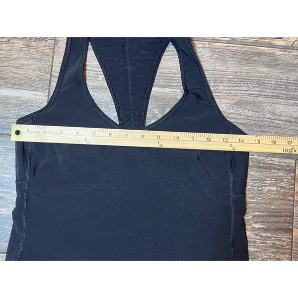 Lululemon Racerback Tank Top Black Athletic Workout Seamless‎ Size XS\Small - Image 4