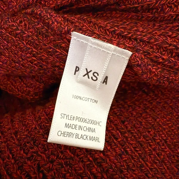 NWT Pistola Eva Distressed Crew Neck Knit Pullover Sweater Women's XS Red Black - Image 15
