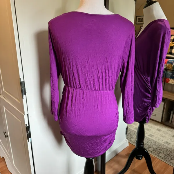 Motherhood Maternity Large Purple Top - Image 3