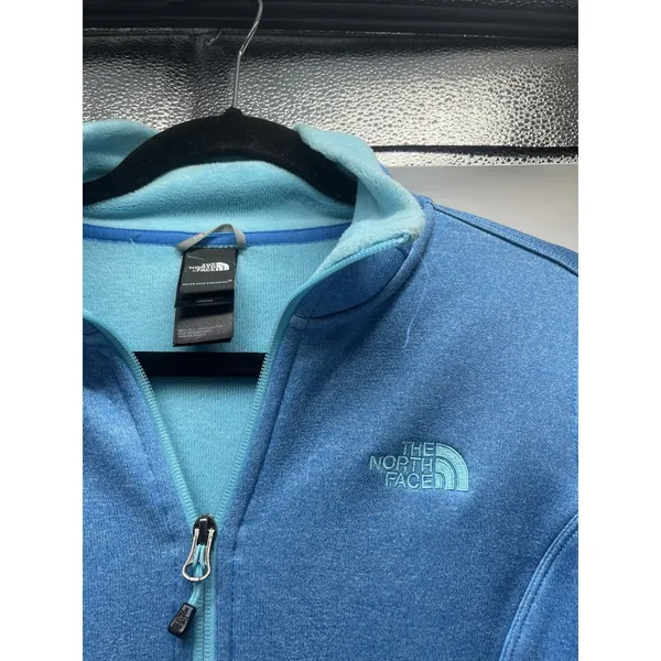 The North Face Teal Color Full Zip Fleece Jacket Women's‎ Size Medium - Image 2