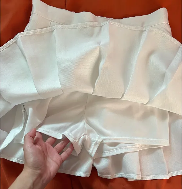 White Pleated Skort - Image 5