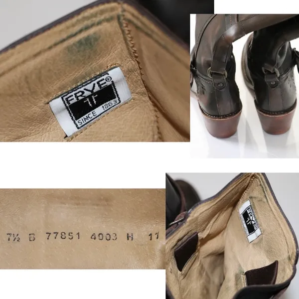 FRYE distressed 3 strap boots - Image 7