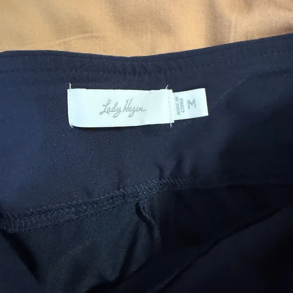 Womens Medium Lady Hagen Pull On Navy Blue Skort Athletic Golf EUC - Image 3