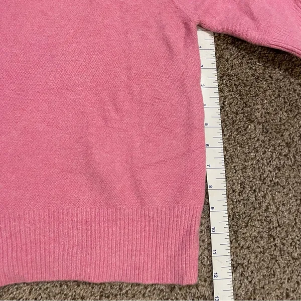 Happily Grey Pink Short Puff Sleeve Sweater - Image 3