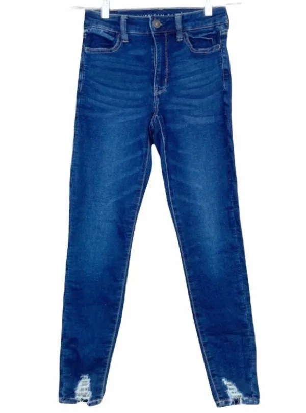 American Eagle Hi Rise Jegging High Waisted Skinny Jeans Sz 2 - Image 5