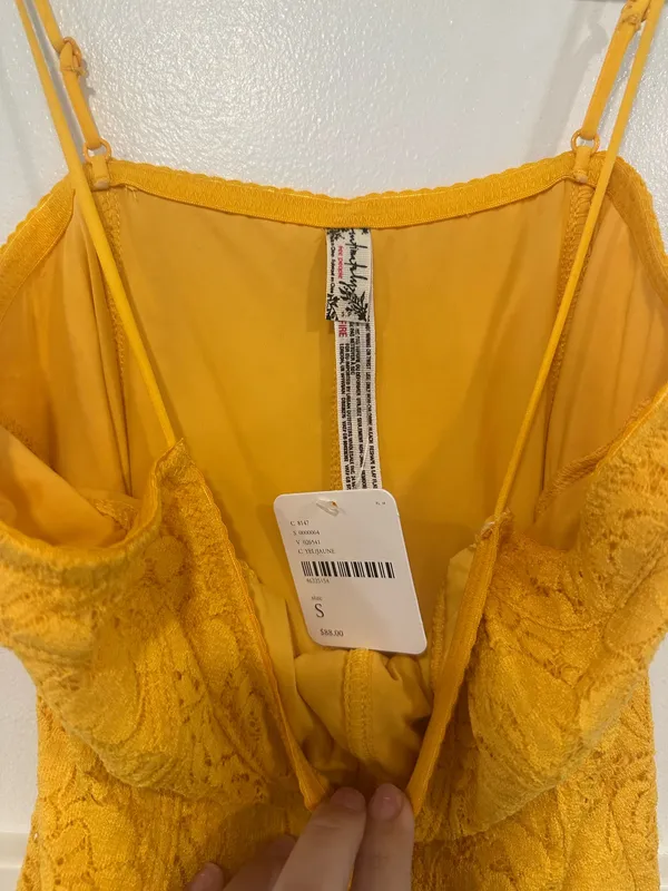 Free People lace mini slip Dress - Image 3