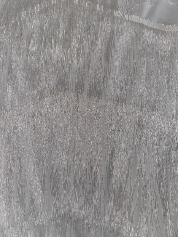 White fringe dress Size L - Image 3