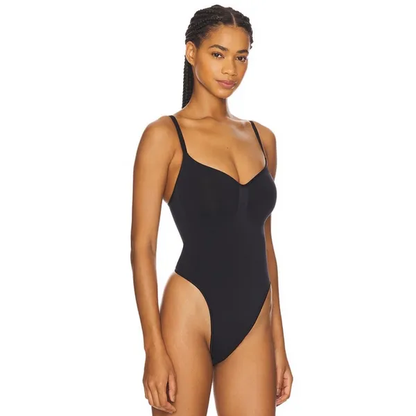 Skims Size S/M Seamless Sculpt Thong Bodysuit Black Snatched Viral Shapewear‎ - Image 6