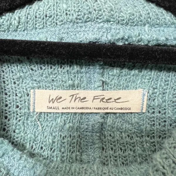 We The Free Tommy Turtleneck Textured Knit Sweater S Oversized‎ Boxy Slouch - Image 2