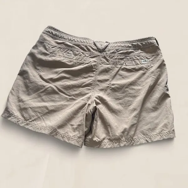 North Face khaki nylon tan drawstring shorts size 10 gorpcore granola - Image 2