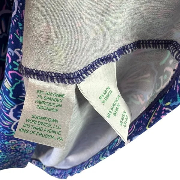 Lilly Pulitzer Aubrey Take It Slow Lapis Lazuli SPF 50+ Dress Size Small - Image 7