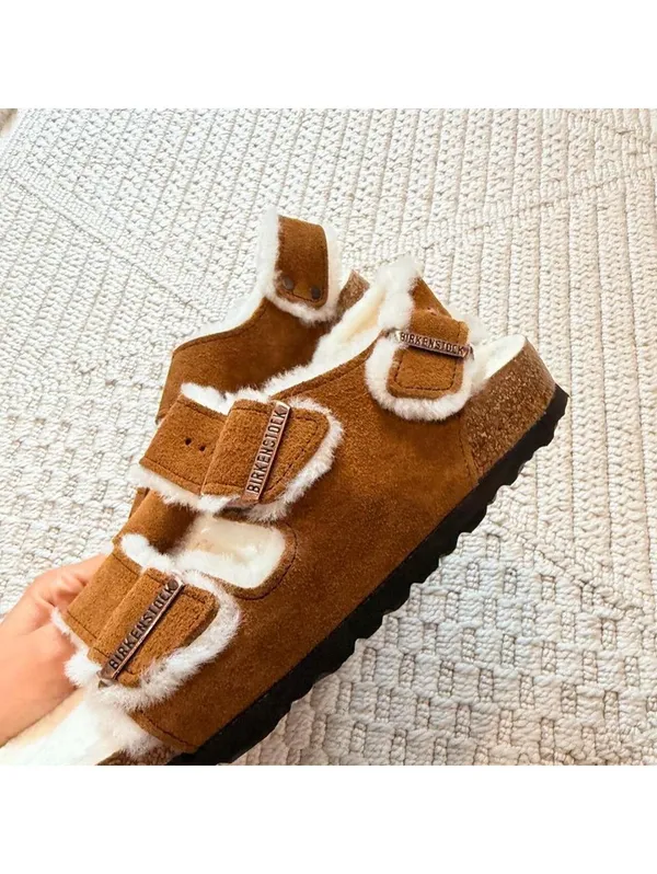 Birkenstock Milano Shearling Sandals - Image 7