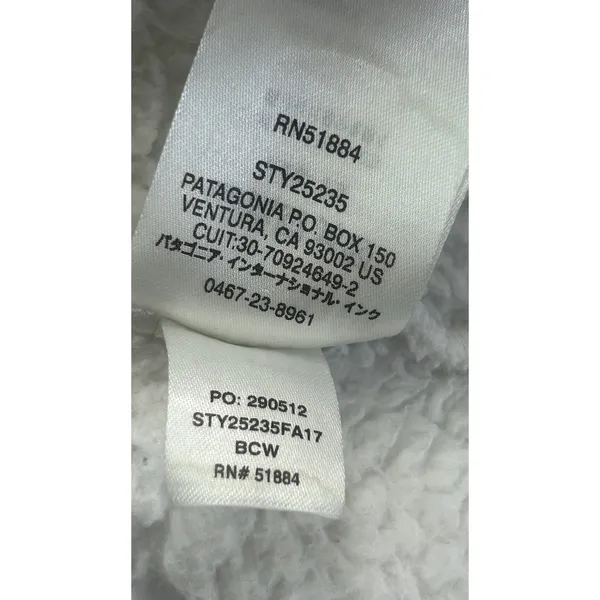 Patagonia Los Gatos‎ 1/4 Zip Fleece Pullover Birch White Womens Medium 25235 - Image 3