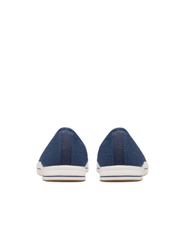 NWT Clarks Breeze Stretch Cloudsteppers Slip-On Loafer 26182066 Navy Blue 6W - Image 6