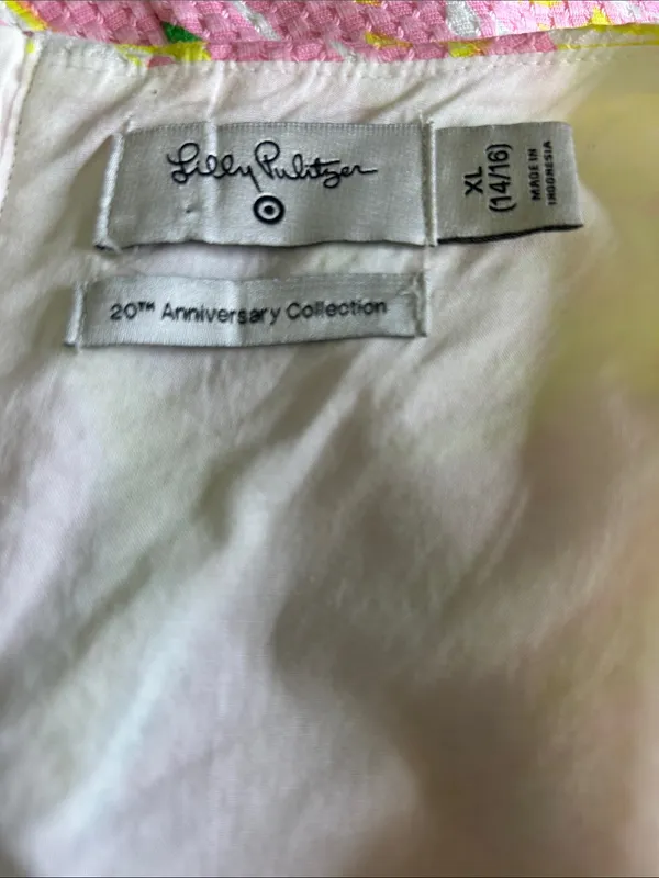 Lilly Pulitzer Target 20th Anniversary Women's Fan Dance Shift Dress XL 14/16 - Image 7