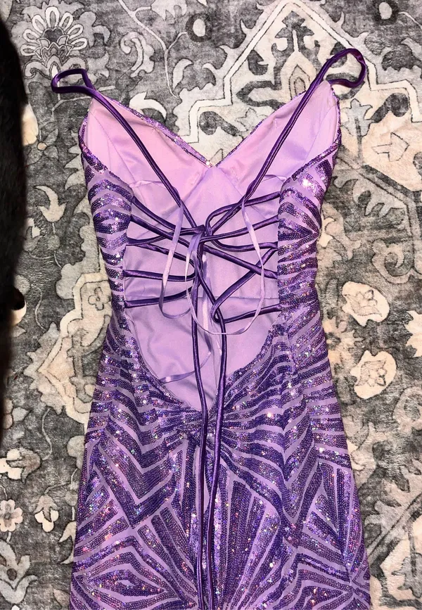 City Triangles Purple Prom Dress - Image 4
