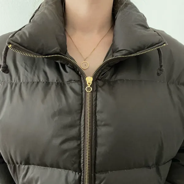 Vintage American Eagle Brown Ultra Puffer Goose Down Jacket - Image 5