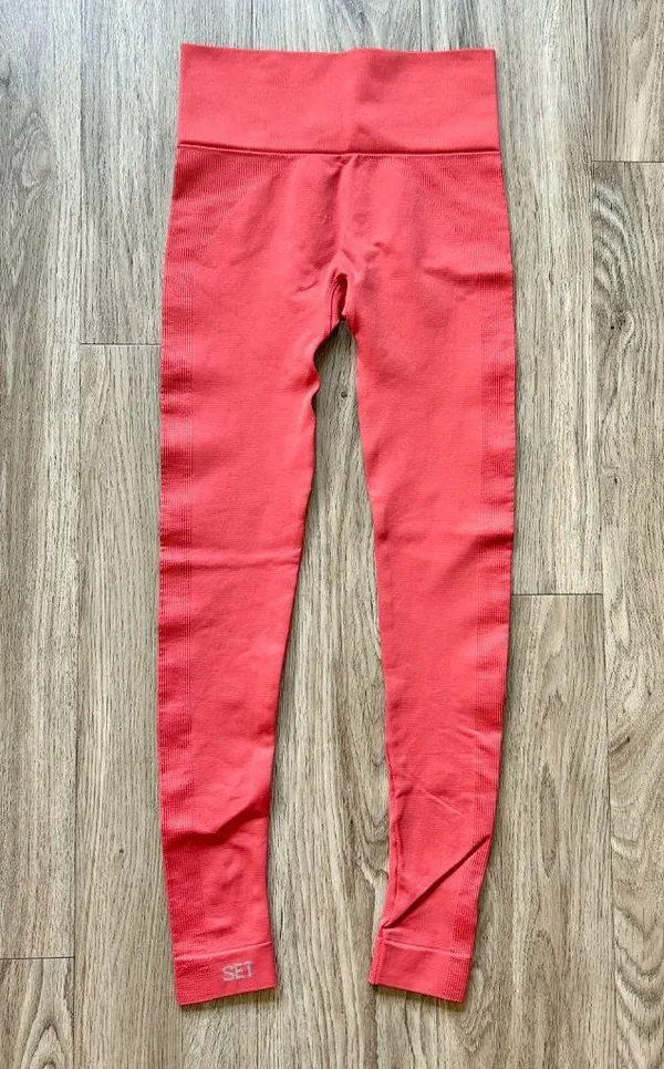 SET Active Sculptflex Seamless Leggings Coral Pink Size XS - Image 6