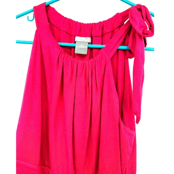 Ann Taylor size XS‎ deep pink sleeveless blouse tank top adjustable straps - Image 3