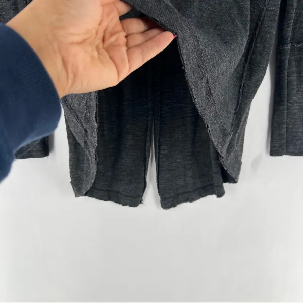WeThe Free Raw Edge Split Back‎ Long Sleeve Burnout Knit Turtleneck Top - Image 7