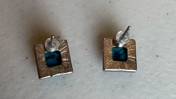 Turquoise Studs Blue - Image 4