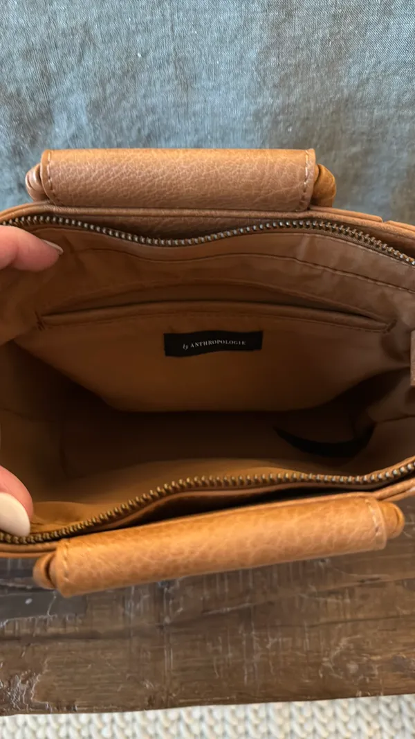 Anthropologie Leather Handbag - Image 3