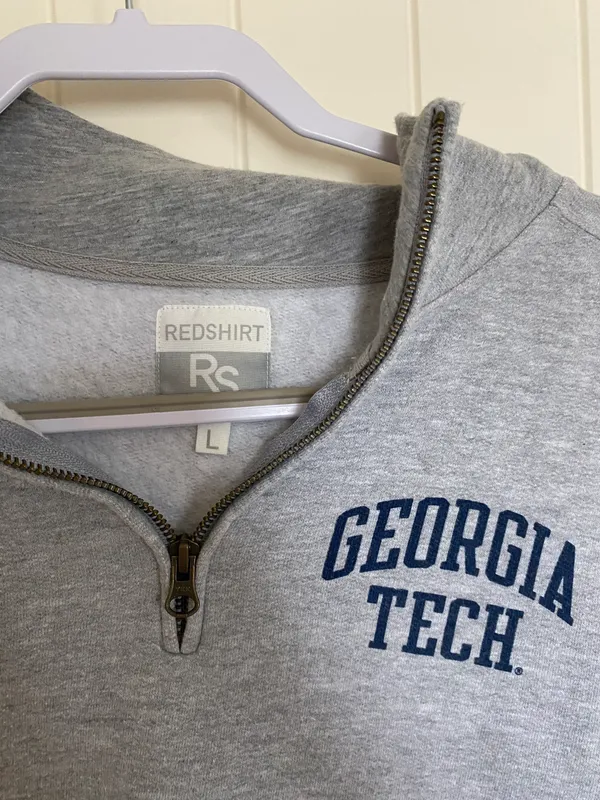 Georgia Tech Quarter Zip Size L - Image 2