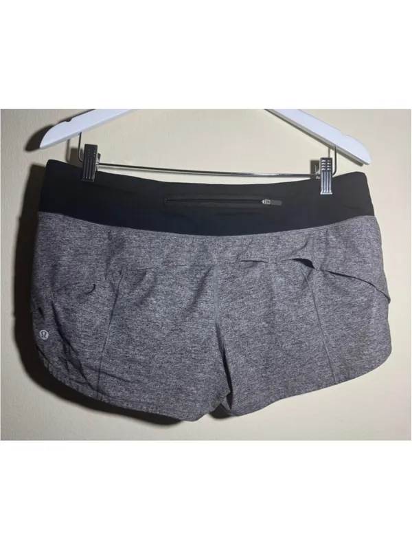 Lululemon Athletic Shorts Size 10 Grey Black - Image 3