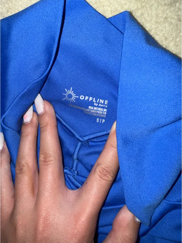 OFFLINE by Aerie Blue Leggings Crossover - Image 4