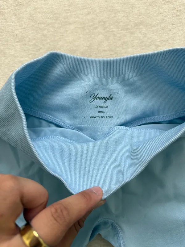 YoungLA Shorts Blue - Image 2