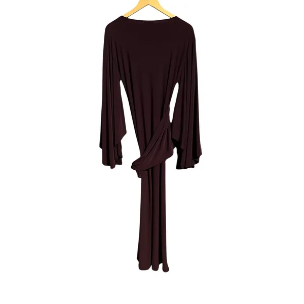 NWT ASOS DESIGN Plum Batwing Cinched Waist Maxi Dress US 8-10 - Image 8