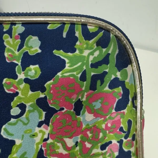 Lilly Pulitzer Ipad Notebook Tablet Neoprene Case Padded 13X9.5" Blue Floral Zip - Image 8