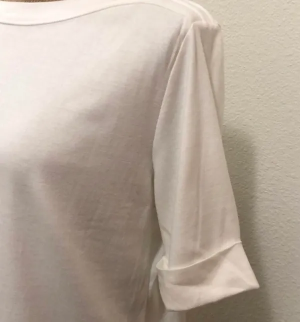 Karen Scott NWT  White Boat Neck Top *PRICE IS FIRM* - Image 3