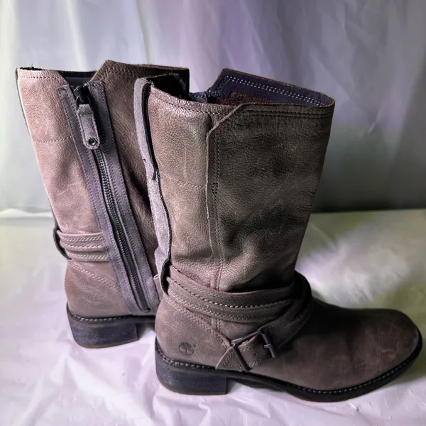 Timberland Women's Tan Leather Heeled Boots - Image 12