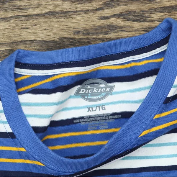 NEW Dickies Womens Remanufactured Baggy Pocket Utility T-Shirt Blue Multi 3 XL - Image 3