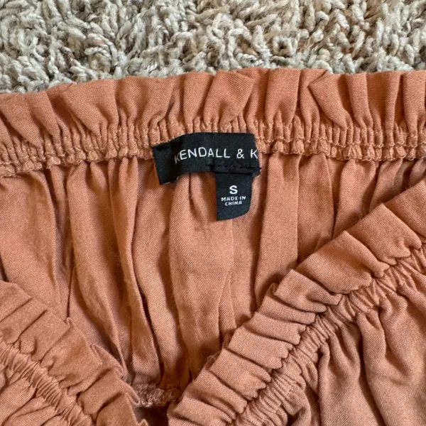 Kendall & Kylie Pacsun Burnt Orange Corset Top Size Small - Image 3