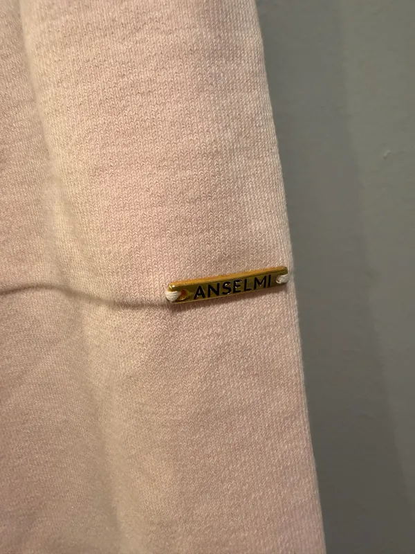 Anselmi Drawstring Waist Knit Pants With Italian Hem Light Pink - Image 6