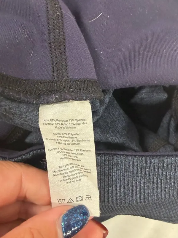 Alo Yoga leggings Blue/Black Size Small - Image 5