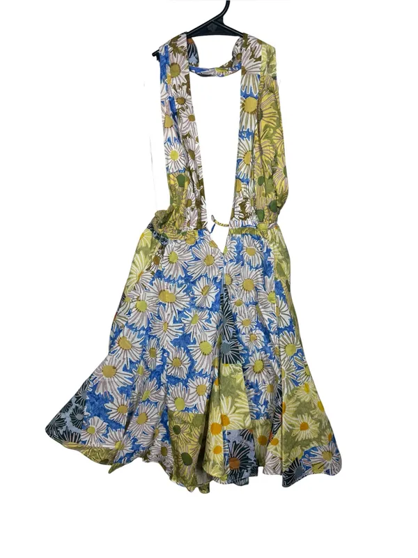 Zara Floral Halter Neck Dress Size Small - Image 3