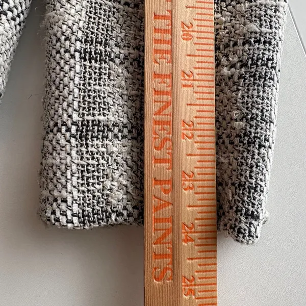 Trixi Schober Tweed Blazer Jacket Women's Size‎ 12 Black White Multi-Color - Image 9