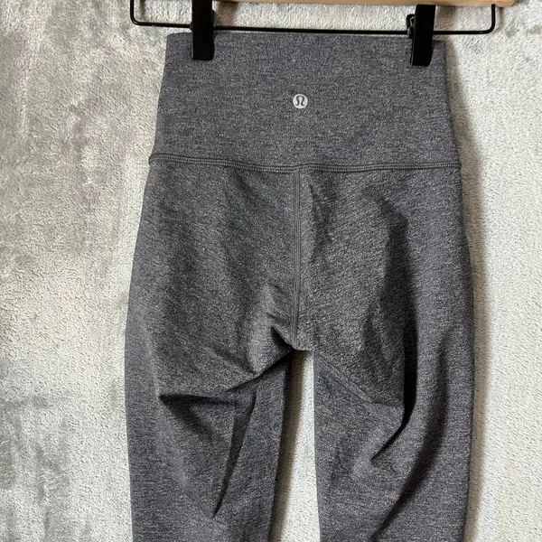 Lululemon Wunder Under Pant Hi-Rise Tech‎ Mesh Gray Size 2 - Image 4