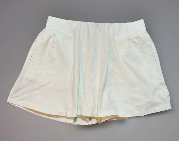 Free People Movement White Skort Tennis Athletic Activewear Skirt Shorts Pocket - Image 2