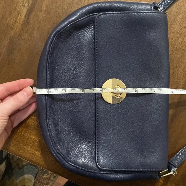 Talbots genuine leather purple saddle bag - Image 13
