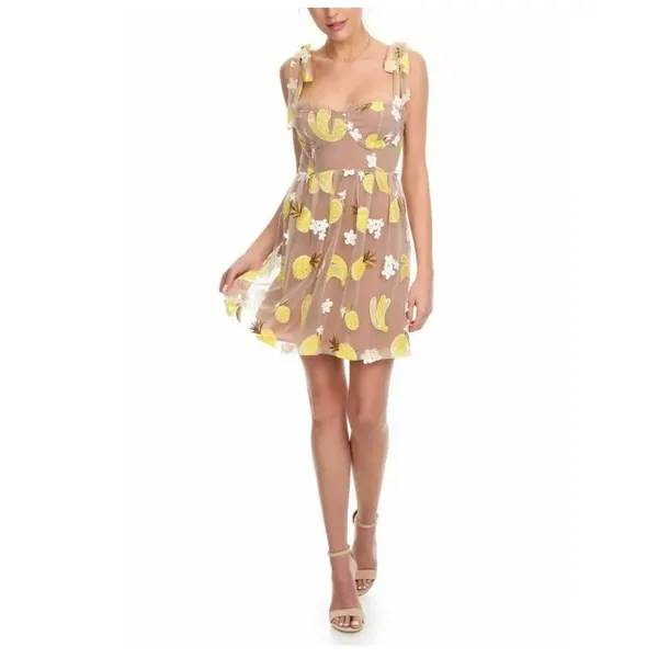 For Love & Lemons Fruitpunch Sequin‎ Mini Dress Size M - Image 10