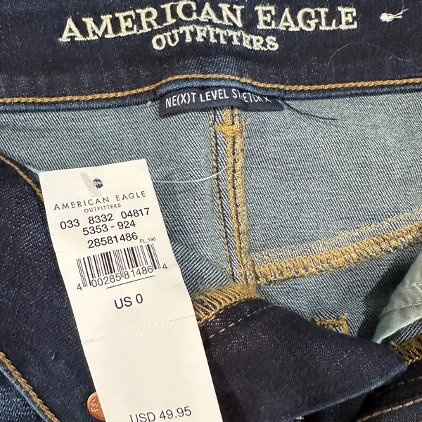 American Eagle - Next Level Stretch Denim Skirt - Size 0 - NEW‎ With Tags. - Image 3