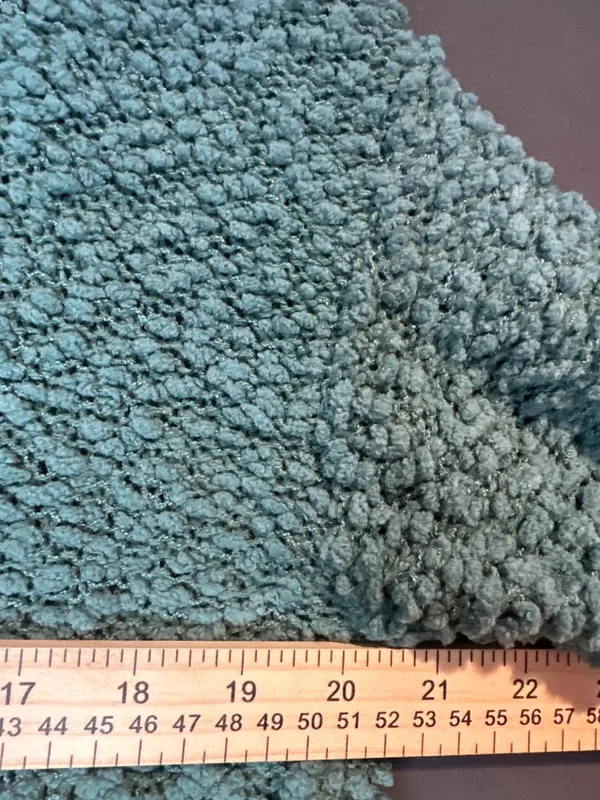 Women M Dokotoo Green Popcorn Knit Open Front Cardigan Sweater Textured - Image 7