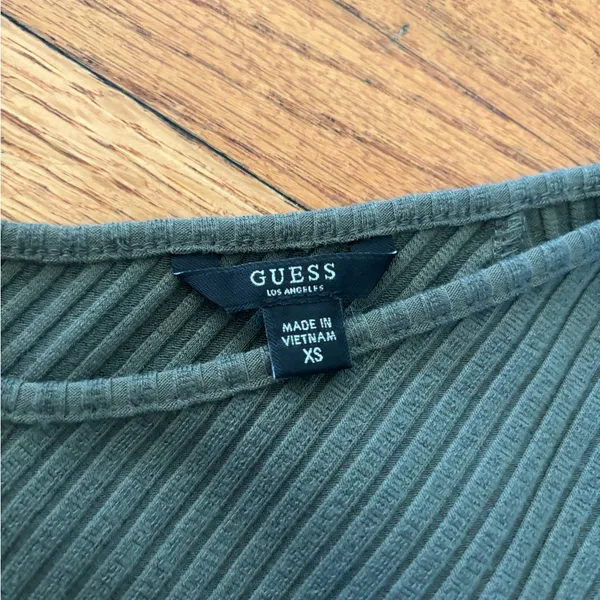 Guess Green Rib Shirt - Image 2